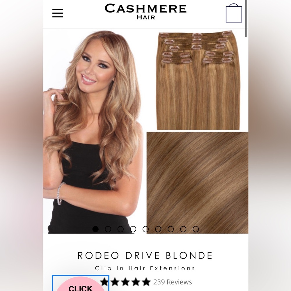 Cashmere 18” “Rodeo Drive Blonde” Clip-In Hair Extensions